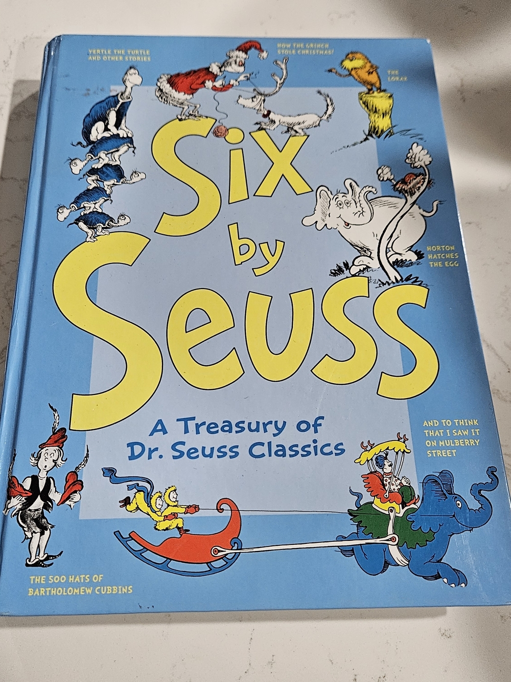 Dr. Seuss Bright Blue Hardcover with Bold Yellow Title